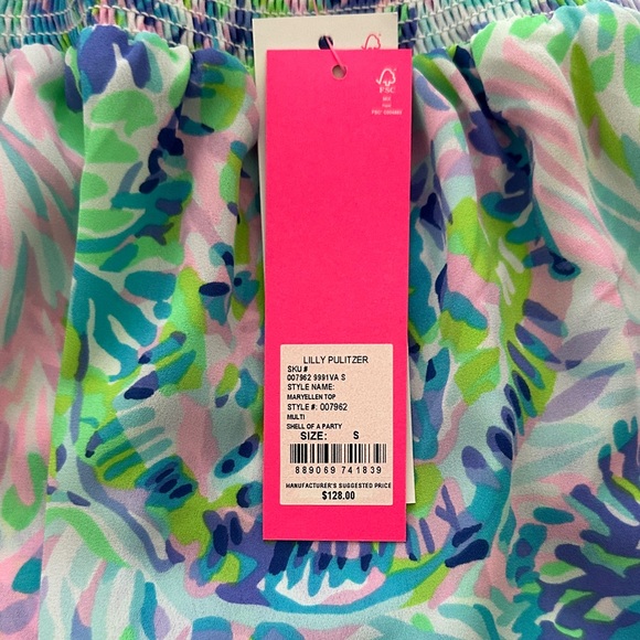 Lilly Pulitzer Multicolor Off-Shoulder Top - Picture 2 of 5